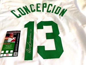 Camiseta deportiva firmada por Dave Concepcion de los Rojos Día de San Patricio - con certificado de firma 16/03/24. - Imagen 1 de 4