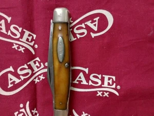 VINTAGE CASE XX #5392 SERPENTINE STAG STOCKMAN KNIFE 1940 - 1964 GOOD USED - Picture 1 of 8