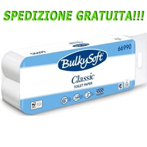 CARTA IGIENICA CLASSIC WHITE 10 ROTOLI 2 VELI 1600 STRAPPI SPEDIZIONE GRATIS!!! - Foto 1 di 1