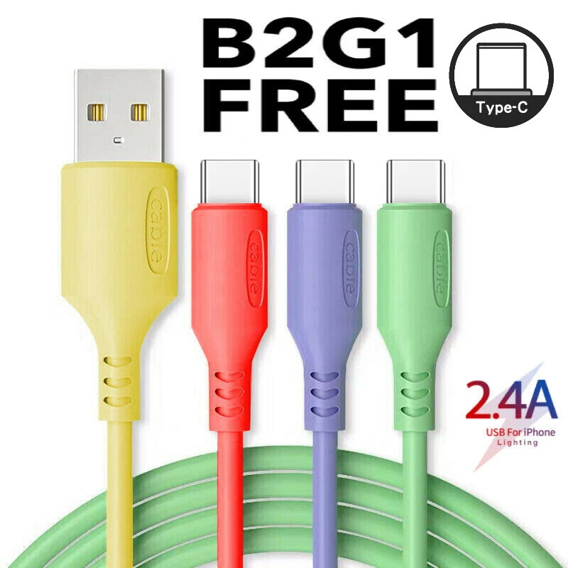 4/6FT USB Type C Fast Charger Cable For Samsung Galaxy S10 S9 S8 Note 10 8 Plus - Image 1 of 4