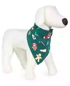 Bandana Perro Elfo Navidad Talla L/XL Algodón Estampado PIJAMA FAMILIAR - Imagen 1 de 1