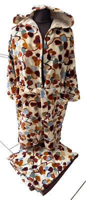 Conjunto de roupão e toalha Missoni by T&J Vestor 100% algodão casa de banho com cinto 56"X36" - Imagem 1 de 4