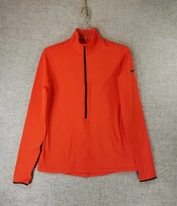 Nike Pro Dri-Fit 1/2 Zip Active Top Micro Fleece Lined Red Women's *S-MTall - Picture 1 of 11