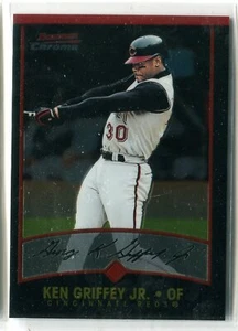 Bowman Chrome 2001 Ken Griffey Jr. tarjeta base #107 de la corte rojos Cincinnati - Imagen 1 de 1