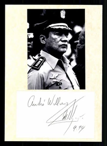 Manuel Antonio Noriega 1934-2017 Presidente Panamá 1983-88 Firmado + G 42360 - Imagen 1 de 2