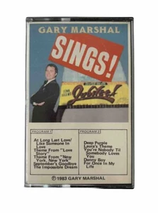 GARY MARSHAL Sings! Cassette VG+/VG Autographed Vocal Jazz - Picture 1 of 13