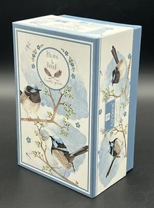 Ashdene Plume And Perch Blue Wren Creamer, Sugar Bowl And 2 Tea Bag Holder - Picture 1 of 11