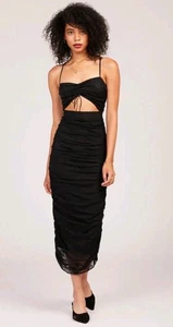 Vestido For the Love of Lemons Negro Veneno Acanalado Mediano - Imagen 1 de 9
