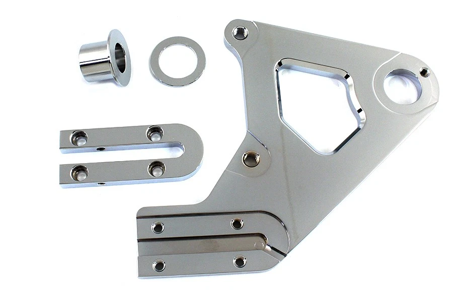 Chrome Left Side Rear Brake Caliper Bracket fits Harley Davidson - Image 1 of 1