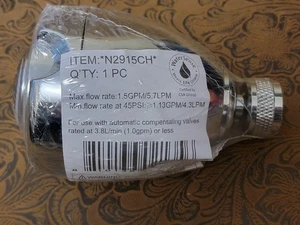 NUOVO Soffione Earth NIAGARA POWER SHOWER A112.18.1 Sensore Acqua N2915CH EPA Standard ≌ - Foto 1 di 4