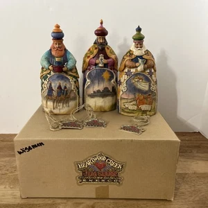 Vintage Jim Shore 3 Wise Men" Let Every Heart Prepare Him Room" Nativity 7" - Picture 1 of 9
