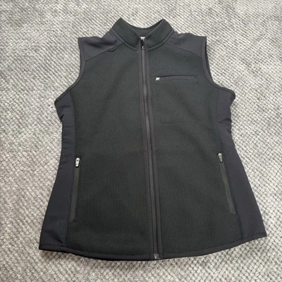 Chaleco Fabletics Mujer Negro Sin Mangas Cremallera Completa Pequeño Foto 1 de 4