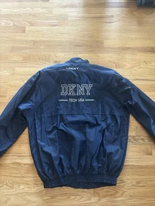 Vintage DKNY 90s Windbreaker Donna Karen Jacket Mens Pullover Rare - Picture 1 of 4