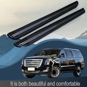 Fits For Cadillac Escalade Side Steps 2021-2025 Nerf Bars Running Boards Step - Picture 1 of 7