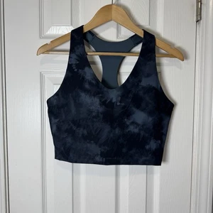 SPANX Womens Storm Tie Dye Printed Longline Sports Bra Size 1X XL - Picture 1 of 4