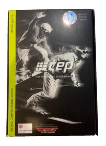 CEP Calze a Compressione Sci Donna Taglia 3/ III Medium Nero e Grigio Uomo Sci - Foto 1 di 4