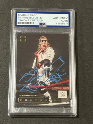 Tarjeta autografiada firmada por la WWE SHAWN MICHAELS 2024 PANINI FOTOGÉNICA PSA/DNA Foto 1 de 2
