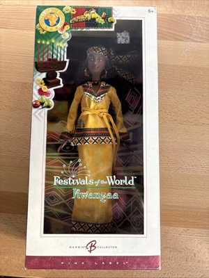 Muñecas Barbie Kwanzaa del Mundo Festivales del Mundo 2006 Mattel #J0945 Foto 1 de 4