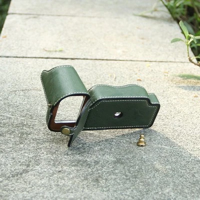 PU Synthetic Leather Camera Bag Case Protect Cover Half Base for Nikon D850 - Image 1 of 4