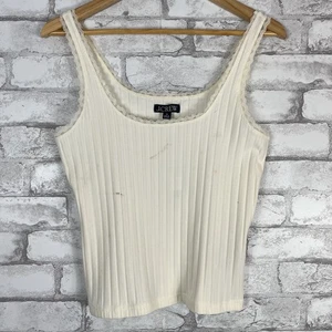 J.CREW Pointelle-Tanktop Damen weiß MEDIUM BZ278 - Bild 1 von 8