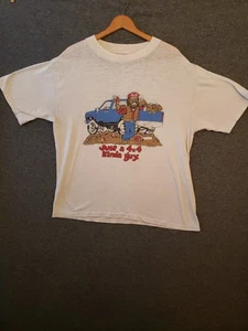Maglietta Just a 4x4 Kinda Guy J. Angus Mclear 1988 XLARGE carta sottile grafica  - Foto 1 di 17