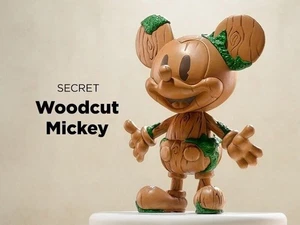 Woodcut Mickey - POP MART Mickey Ever Curious Series Figure Confirmed Blind Box - Picture 1 of 5