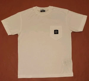 STONE ISLAND T-Shirt Compass Patch Pocket Weiß M - Bild 1 von 12