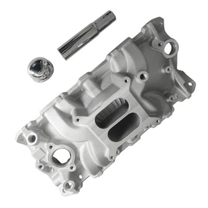 Intake Manifold Performer EPS Dual Plane w/ Oil Fill Tube for Chevrolet SBC 2703 - Picture 1 of 6