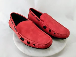 Stacy Adams Red Slip On Comfort Slip On Shoes Men's SZ 8 EUC - Picture 1 of 8