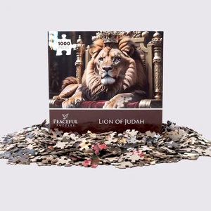 CHRISTIAN PUZZLE: Lion of Judah - 1000 pieces - Picture 1 of 6