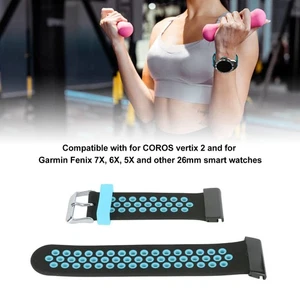 Sportarmband 2 Farben Atmungsaktiv Silikonbänder Verstellbar Ersatz Handgelenk B CHU - Bild 1 von 22