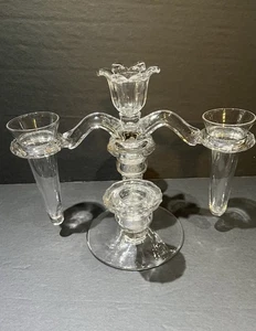 30er Jahre ART DECO - CAMBRIDGE Kandelaber 4 Stück - 3 Kerzenständer - 2 Knospenvasen - Bild 1 von 14