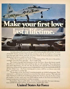 United States Air Force Military First Love last lifetime 1972 Vintage Print Ad - Bild 1 von 1