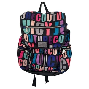Juicy Couture Colorful Letter Print Backpack - Picture 1 of 16