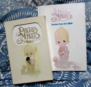 Precious Moments 1985 Bible NKJV w/Box & Stories of the Bible Lot of 2 Books - Bild 1 von 17
