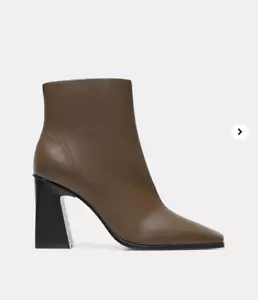 Mango Yves Womens Ankle Boots, Size UK 8 / EU 41 Brown - Picture 1 of 5