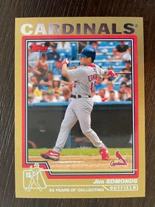 Jim Edmonds 2004 Topps Gold Parallel #560 - Serial Numbered /2004 - Bild 1 von 3