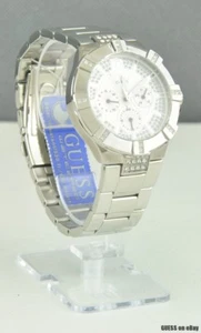 FREE Ship USA Watch GUESS Silver Waterpro Ladies New U12601L1 Chic - Picture 1 of 1