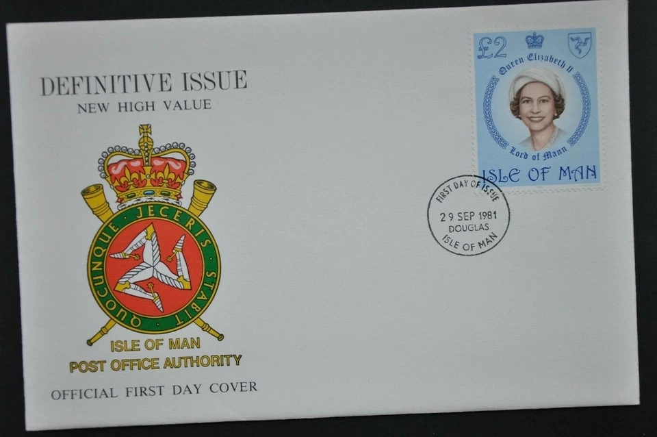 IOM 29 SEPT 1981 £2.00 H VAL FIRST DAY COVER DOUGLAS FDI WITH INSERT 10% off 3 - Image 1 of 1