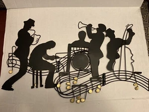 JAZZ BAND Abstract Metal Art Wall Hanging Home Decoration (NEW) - Picture 1 of 7