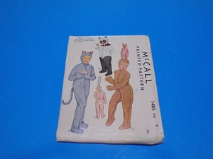 Disfraz De Colección Años 40 McCall Costura Patrón 1485 Niño Gato Conejo Panda Talla 6 - Imagen 1 de 3