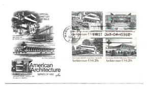 2019-22 Architecture '82 ArtCraft, block of 4, FDC - Picture 1 of 1