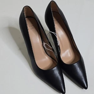 Women's Jen Point Toe Pumps Black Heels 11 - Picture 1 of 7
