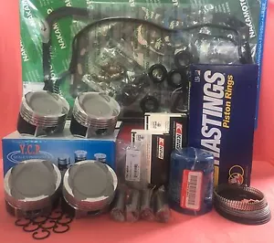 YCP 75mm Vitara Teflon Coated Pistons LowComp Civic D16Y7 Turbo Engine Kit 96-00 - Picture 1 of 12