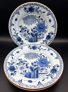 3er Set Williamsburg Restauration Delfts blau weiß Dekoteller Crazing OUD - Bild 1 von 10