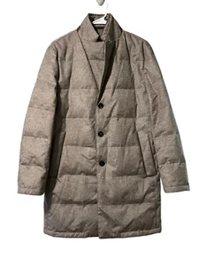 PAL ZILERI Parka Coat Grey Pockets Cashmere Natural Skin Mink Check Photos - Picture 1 of 24