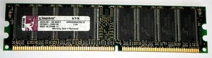 1 GB DDR-RAM 184-pin PC-3200U nonECC CL3 'Kingston KVR400X64C3A/1G' - Foto 1 di 2