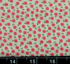 Tina Scrap 9"x21" Spring Flower Easter Small Mini Tiny Dots Pink Fabric Cotton - Picture 1 of 1