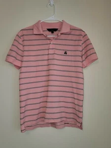 Brooks Brothers Poloshirt 100 % Supima-Baumwolle schmale Passform lachsrosa Small  - Bild 1 von 7