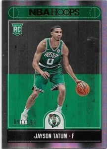 2017-18 PANINI HOOPS PREMIUM PARALLEL #253 JAYSON TATUM RC 091/199 - Picture 1 of 4